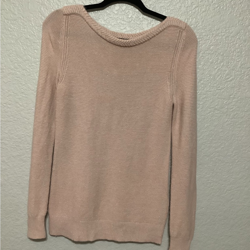 Banana Republic Pink Knit Wool Cashmere Blend Long Sleeve Sweater Women's Small